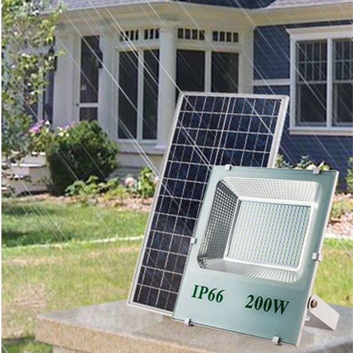 IP65 Solar LED Flood Light 200W 120W 100W 60W 40W 25W Solar Cell Rechargeable Battery Outdoor Lamp